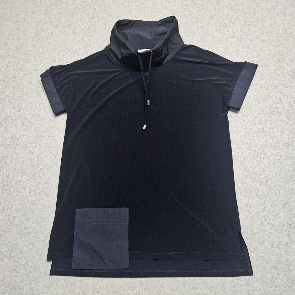 Joseph Ribkoff Navy Blue  Stretchy Turtleneck Top Shirt Size‎ US 4